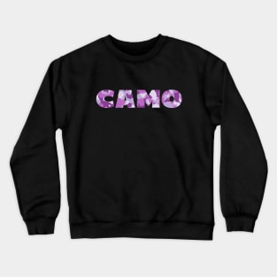 Vivid Plum Camouflage Crewneck Sweatshirt